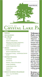 Mobile Screenshot of crystallakepark.org